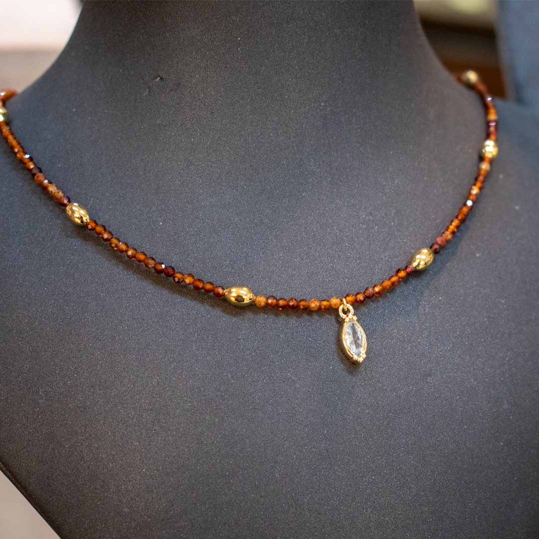 Collar Circonia Ambar