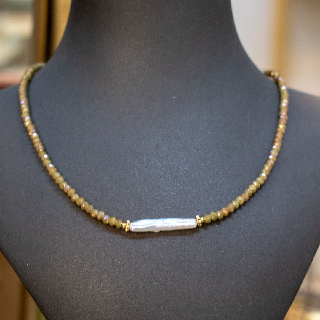 Collar Cristal Mocca Biwa