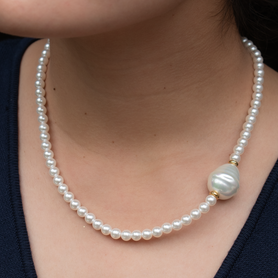Collar Molts Petons Perlas