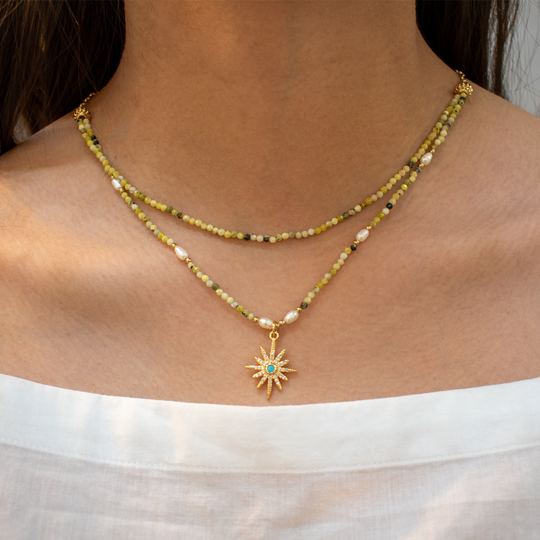 Collar Calcita Doble