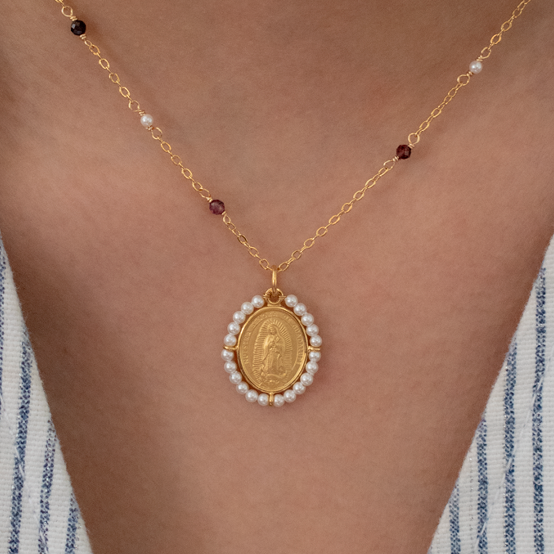 Collar Virgen de Guadalupe 6 puntos