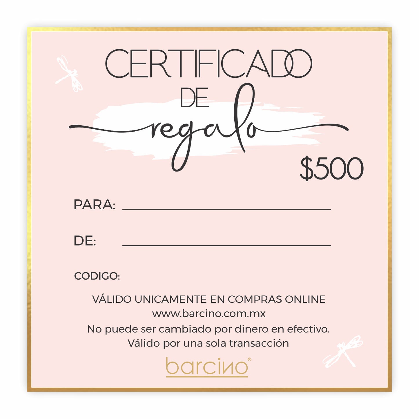 Barcino Certificado de Regalo