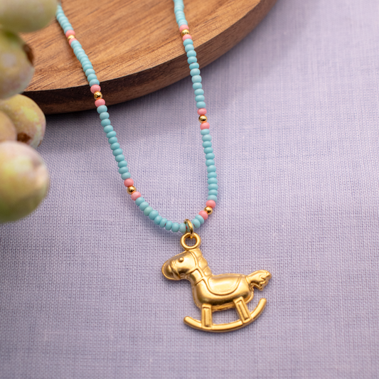 Collar Cucamona Caballito Azul