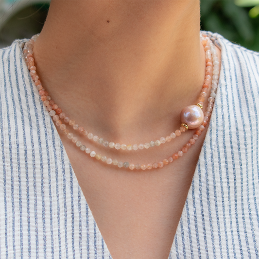Collar Corindon Perla Russe
