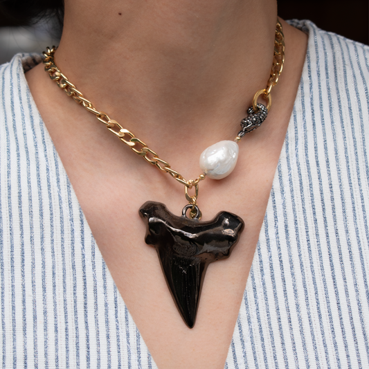Collar Colmillo Rutenio Perlon