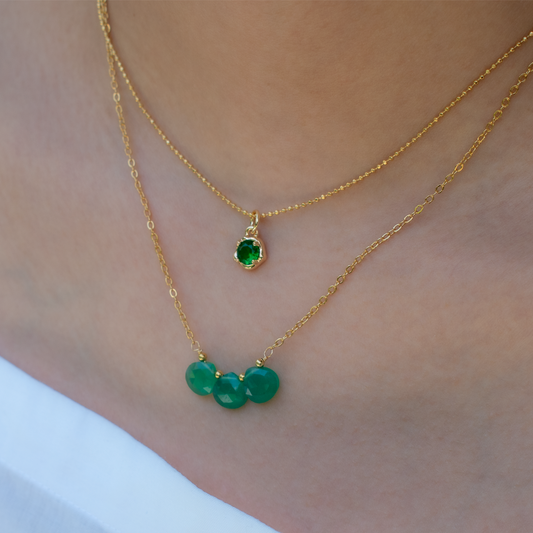 Collar 3 Gotas Jade