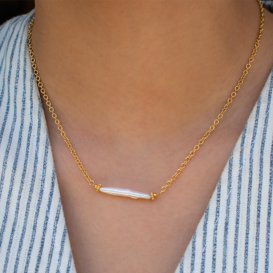 Collar Perla Biwa